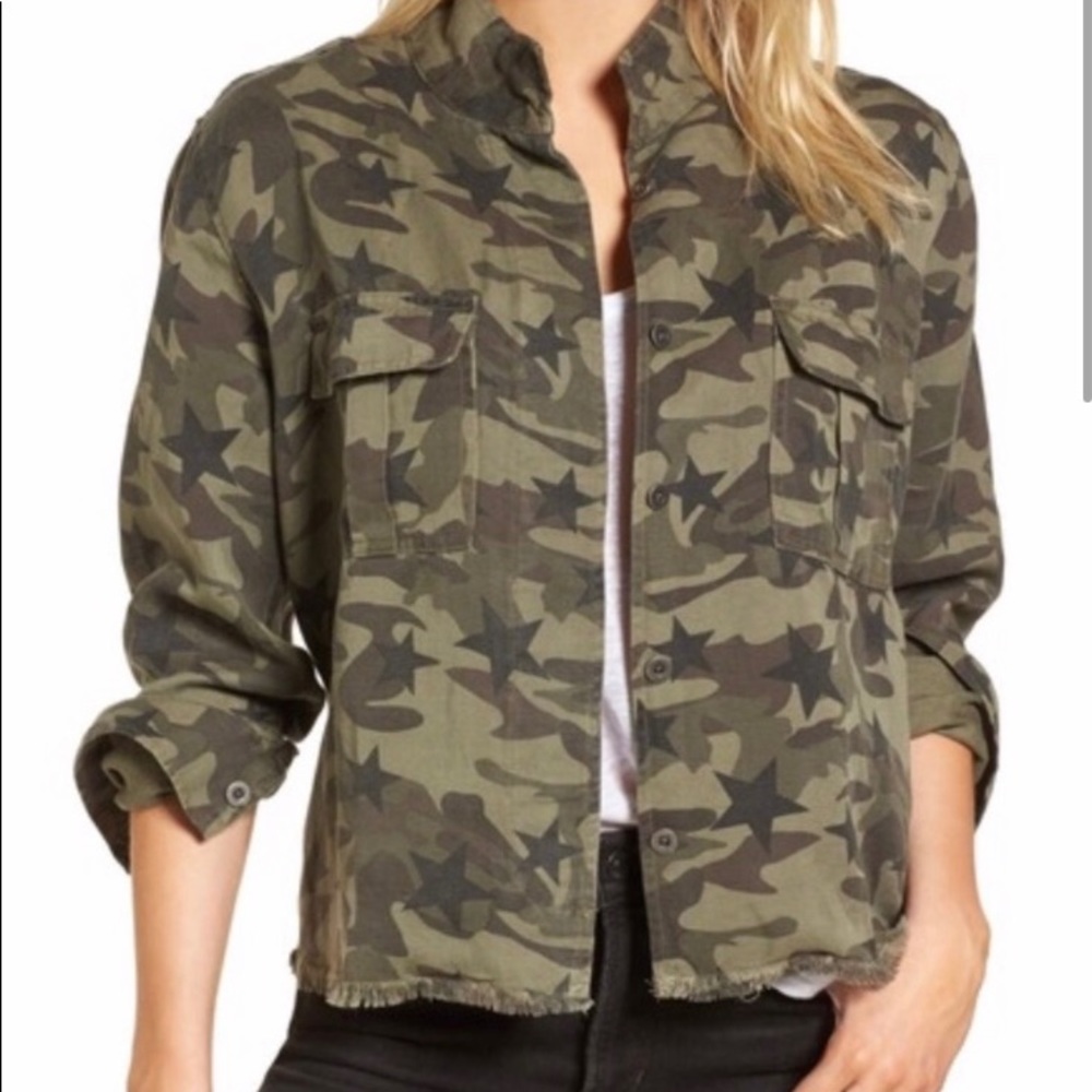 Rails Hendrick Star Camo Shirt - size M